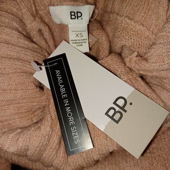 BP XS Cozy Longline Turtleneck Pink Adobe Oversized Sweater Size X-Small - Picture 4 of 4